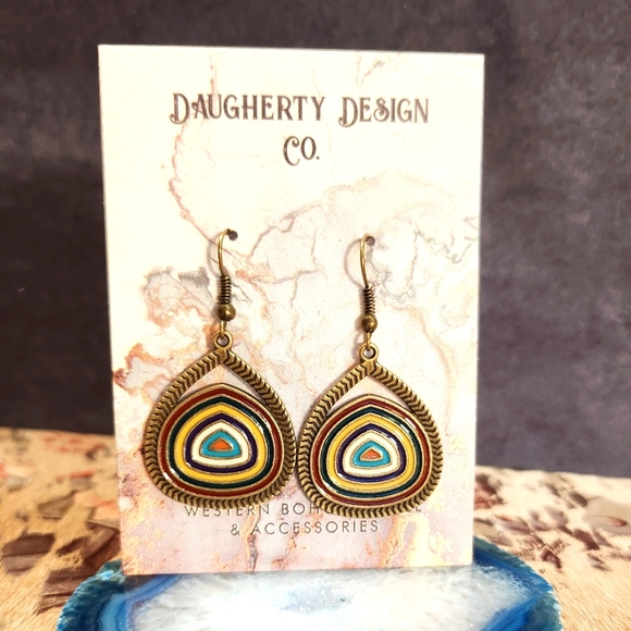 Daugherty Design Co Jewelry - Retro Bronze Tear Drop